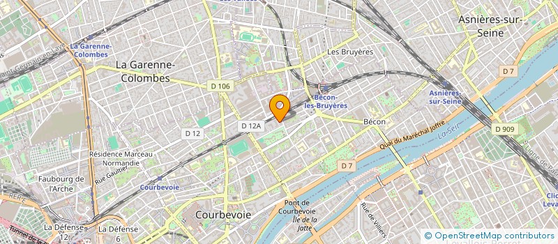 localisation de l'entreprise GENIUS CAPITAL MANAGEMENT à COURBEVOIE