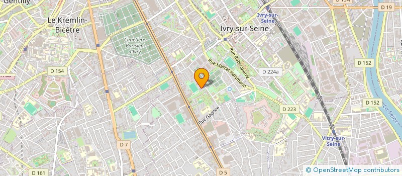 localisation de l'entreprise GENIUS EXPRESS à IVRY-SUR-SEINE