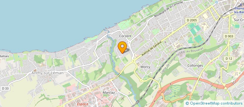 localisation de l'entreprise GENIUS LOCI à THONON-LES-BAINS