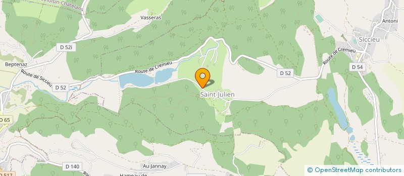 localisation de l'entreprise GENIUS-MED à SICCIEU-SAINT-JULIEN-ET-CARISIEU