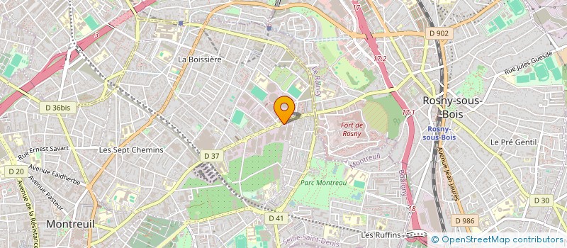 localisation de l'entreprise GENIUS PRIVATE SECURITY  MONTREUIL