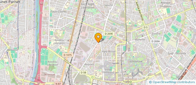 localisation de l'entreprise GENIVET ERIC ET VALERIE  GRENOBLE