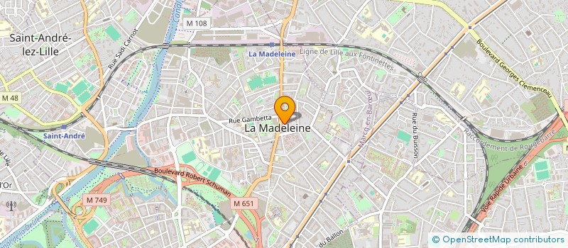 localisation de l'entreprise GENK à LA MADELEINE