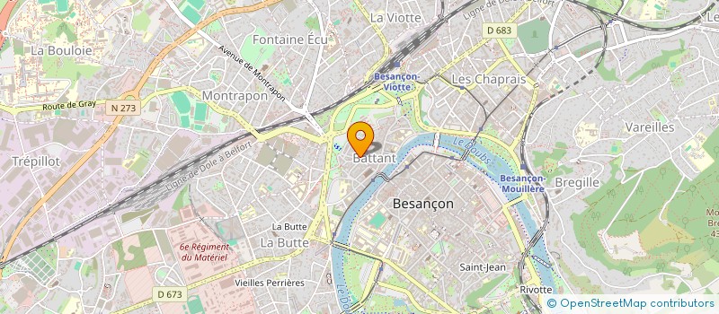 localisation de l'entreprise GENKAU à BESANCON