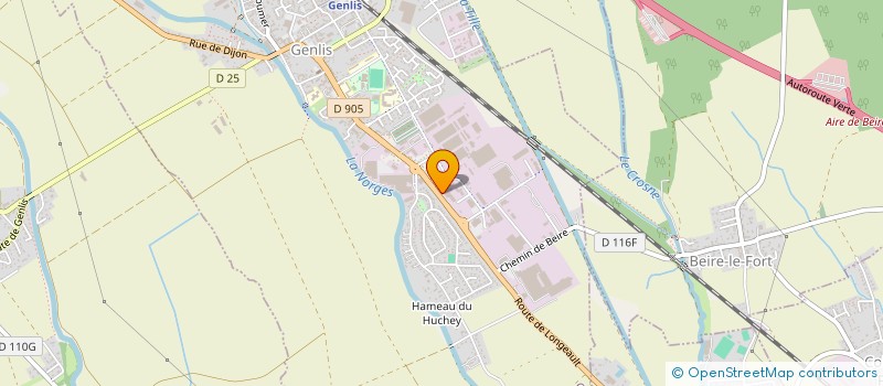 localisation de l'entreprise GENLIS AUTO à GENLIS