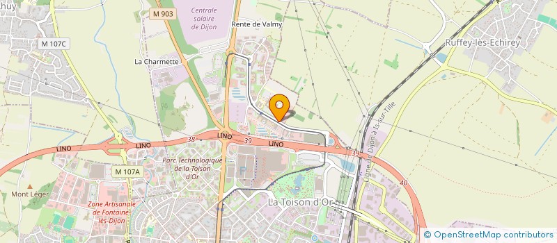 localisation de l'entreprise GENLIS INVEST à DIJON