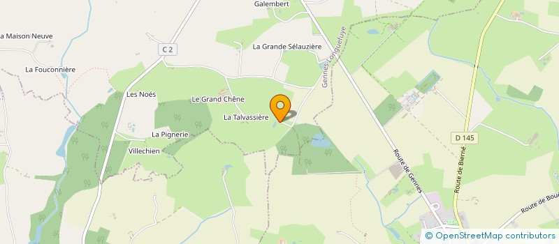 localisation de l'entreprise GENNES FORAGE  GENNES-LONGUEFUYE