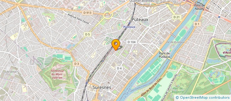 localisation de l'entreprise GENNESARET à SURESNES