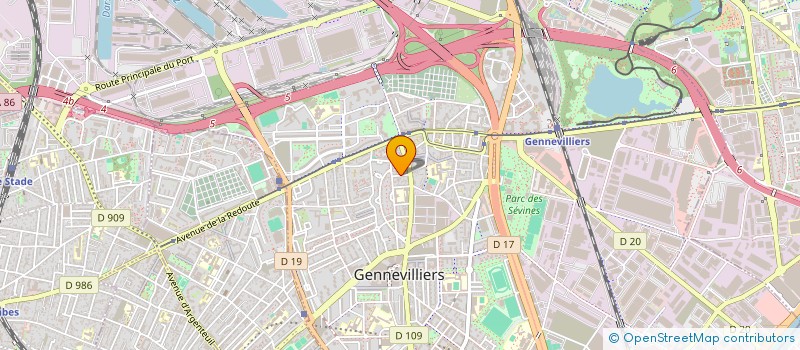 localisation de l'entreprise GENNEVICAR à GENNEVILLIERS