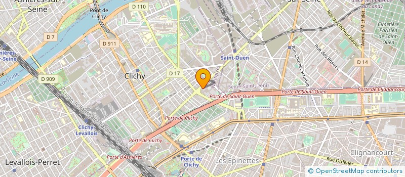 localisation de l'entreprise GENNEVILLIERS 35 COLLINES à CLICHY