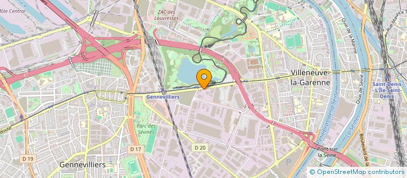 localisation de l'entreprise GENNEVILLIERS PARE BRISE à GENNEVILLIERS