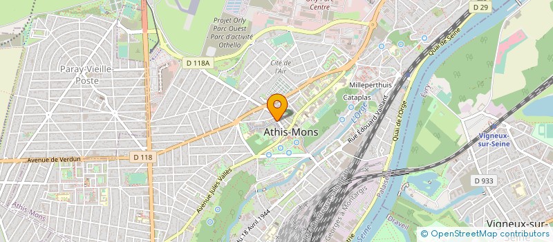 localisation de l'entreprise GENNIMMO à ATHIS-MONS