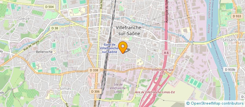 localisation de l'entreprise GENO'X  VILLEFRANCHE-SUR-SAONE