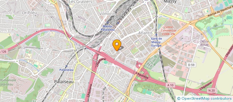 localisation de l'entreprise GENOD à PALAISEAU