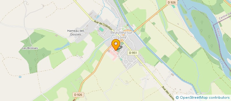 localisation de l'entreprise GENOMA FORETS  BEAULIEU SUR LOIRE