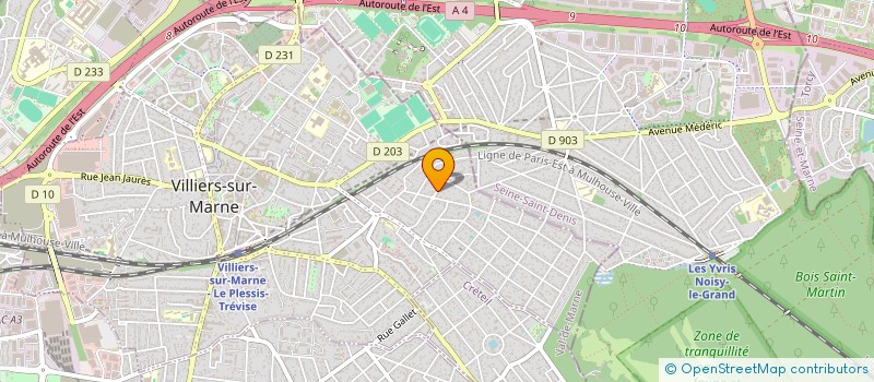 localisation de l'entreprise GENOPH  VILLIERS-SUR-MARNE