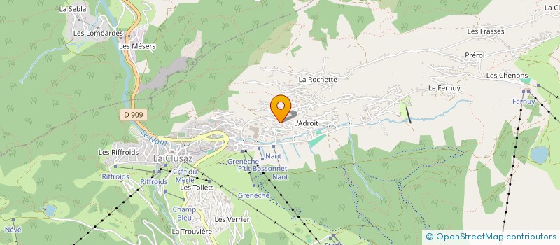 localisation de l'entreprise GENOS à LA CLUSAZ