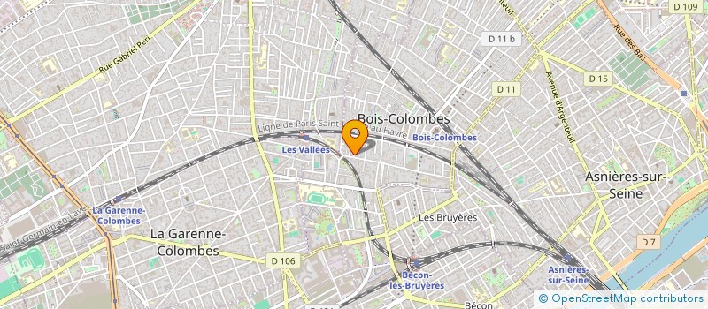 localisation de l'entreprise GENOS CARE à BOIS-COLOMBES