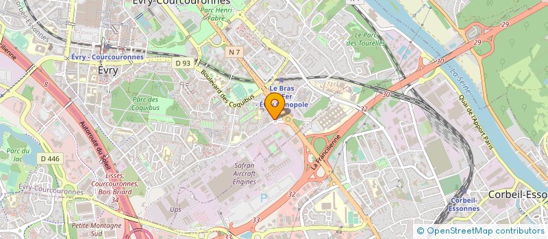 localisation de l'entreprise GENOSAFE SAS à EVRY-COURCOURONNES