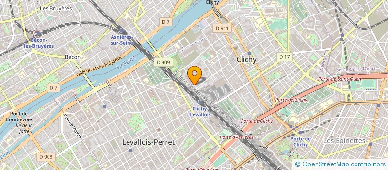 localisation de l'entreprise GENOSYS TECHNOLOGY MANAGEMENT FRANCE SA à CLICHY
