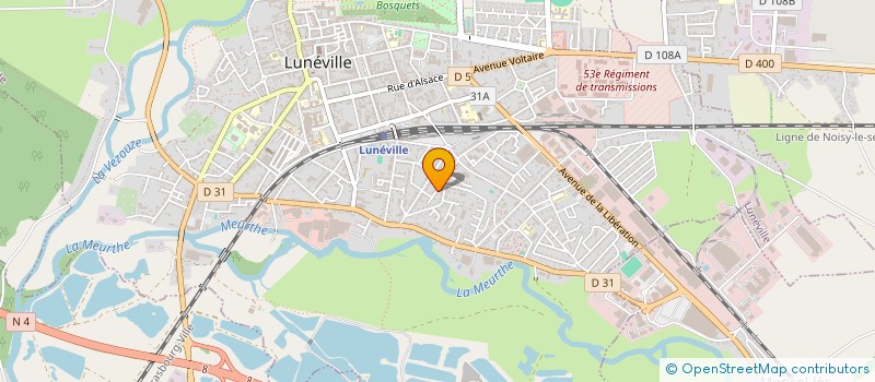 localisation de l'entreprise GENOT RENO  LUNEVILLE