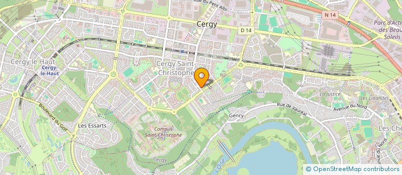 localisation de l'entreprise GENOTTES  CERGY