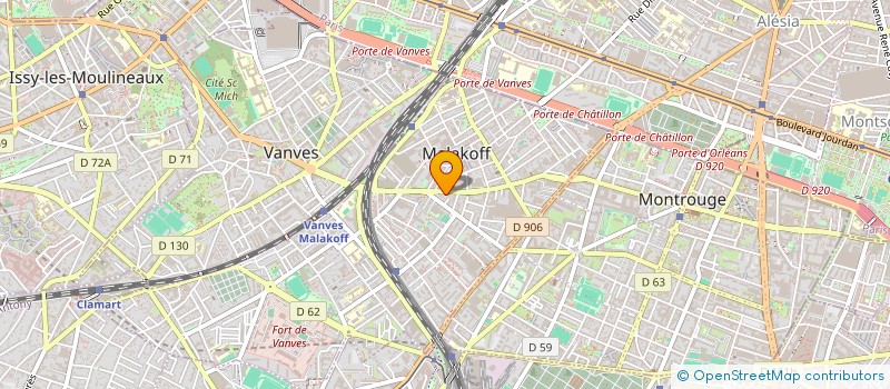 localisation de l'entreprise GENOUA  MALAKOFF