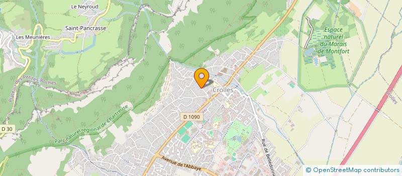 localisation de l'entreprise GENOULAZ MATTHIEU  CROLLES