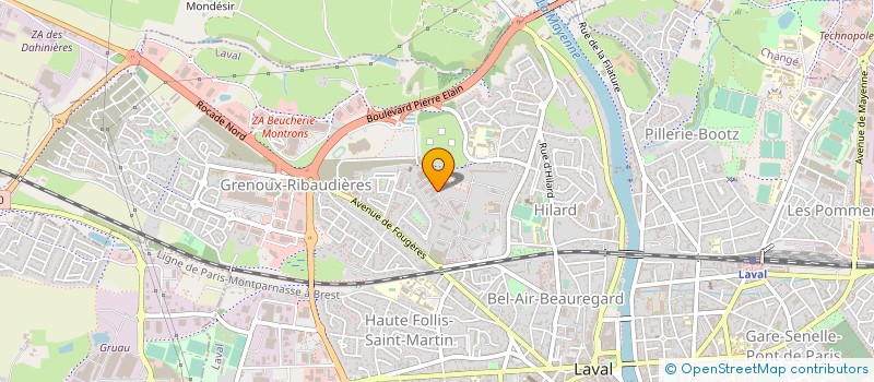 localisation de l'entreprise GENOUROB à LAVAL