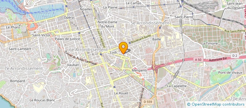 localisation de l'entreprise GENOVIR à MARSEILLE
