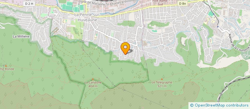 localisation de l'entreprise GENOWILL  LA PENNE-SUR-HUVEAUNE