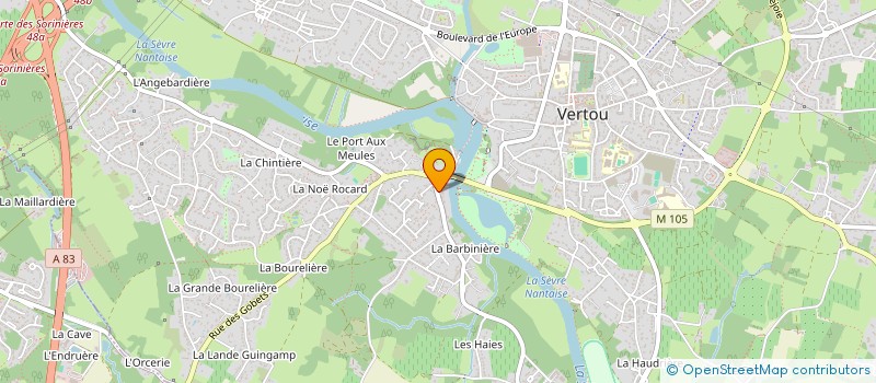 localisation de l'entreprise GENPHARDIS  VERTOU