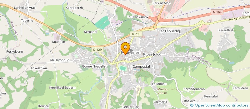 localisation de l'entreprise GENS DE LA FONTAINE à ROSTRENEN