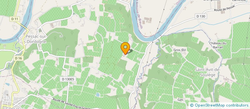 localisation de l'entreprise GENSAC PROMOTION  GENSAC