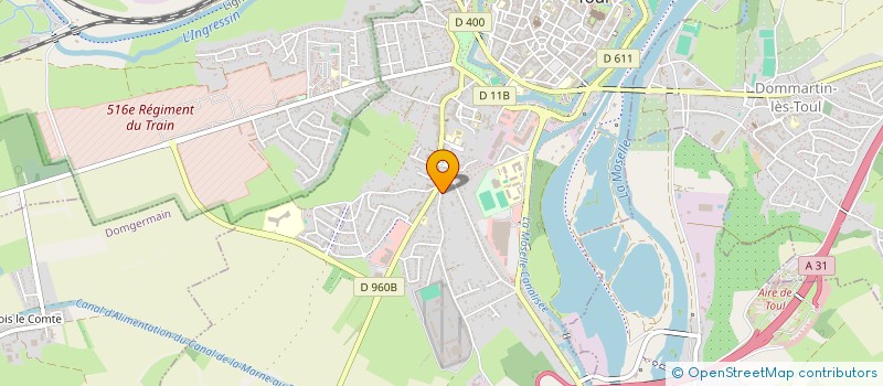 localisation de l'entreprise GENSER  TOUL