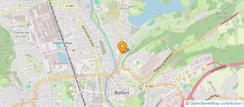 localisation de l'entreprise GENSIAT à BELFORT