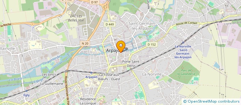 localisation de l'entreprise GENSONNIE/INEZ SANTOS  ARPAJON