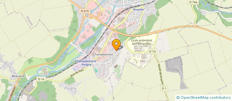 localisation de l'entreprise GENT  PROVINS