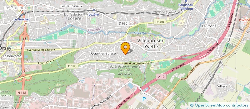 localisation de l'entreprise GENTAUD DECOR SERVICES  VILLEBON-SUR-YVETTE