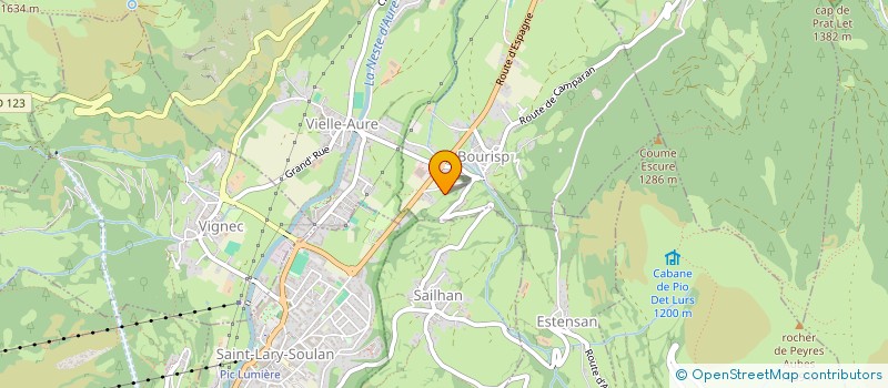 localisation de l'entreprise GENTET  SAINT-LARY-SOULAN