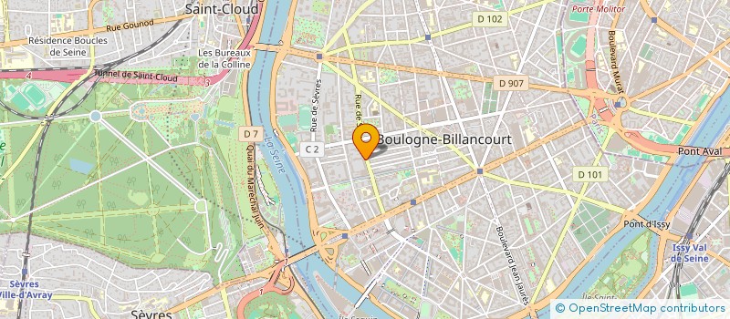localisation de l'entreprise GENTIA SOFTWARE  BOULOGNE-BILLANCOURT