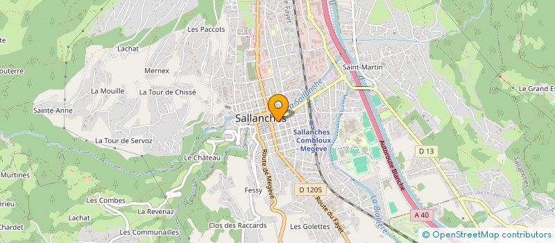 localisation de l'entreprise GENTIANA LUTEA  SALLANCHES