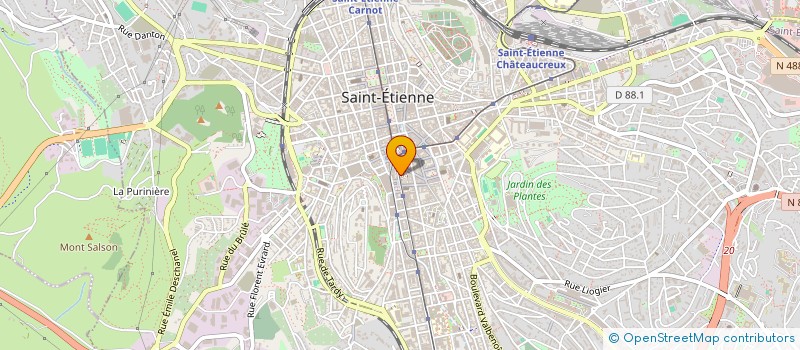 localisation de l'entreprise GENTIANE 2  SAINT-ETIENNE