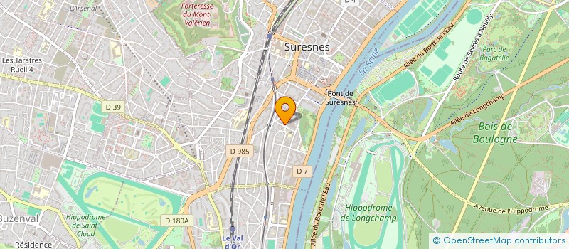 localisation de l'entreprise GENTIANE  SURESNES
