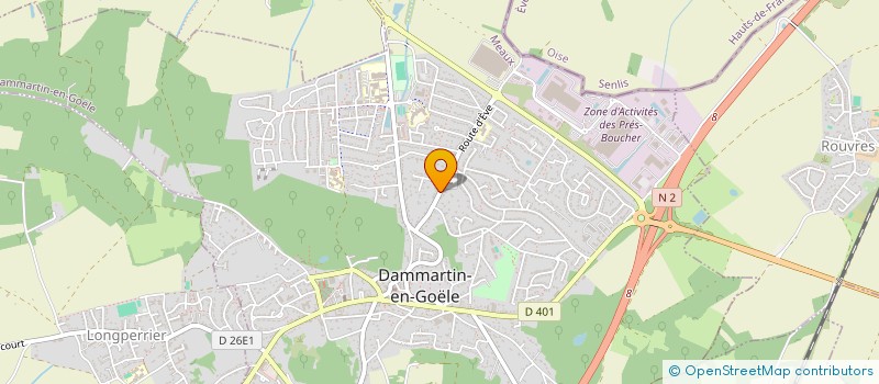 localisation de l'entreprise GENTIANE  DAMMARTIN-EN-GOELE