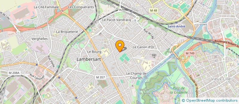 localisation de l'entreprise GENTIANE à LAMBERSART