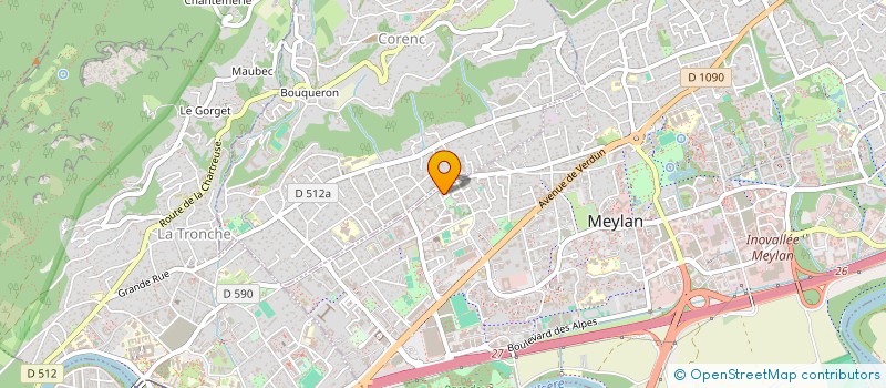 localisation de l'entreprise GENTIANE  MEYLAN