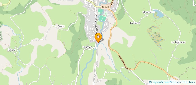 localisation de l'entreprise GENTIANE CONSTRUCTION à RIOM-ES-MONTAGNES