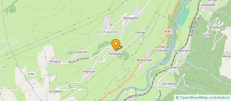 localisation de l'entreprise GENTIANE DES NEIGES  LES CHAPELLES