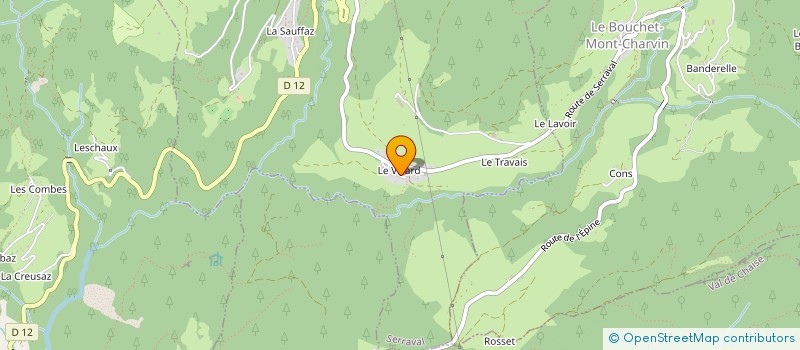 localisation de l'entreprise GENTIANE TERRE  SERRAVAL